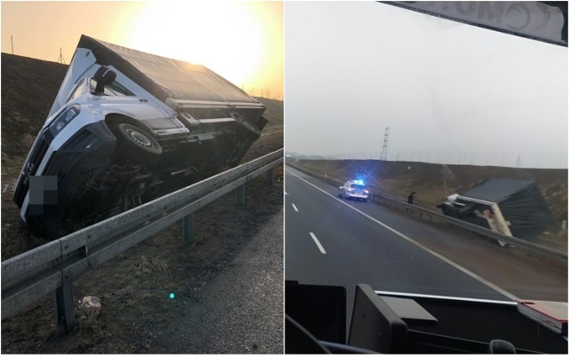 Wypadek na autostradzie A1 w gminie Włocławek