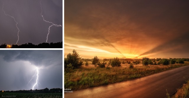 Niezwykłe zdjęcia burzy 1 lipca 2022. Fotografie wykonał kujawsko-pomorski Łowca Burz, Łukasz Jankowski