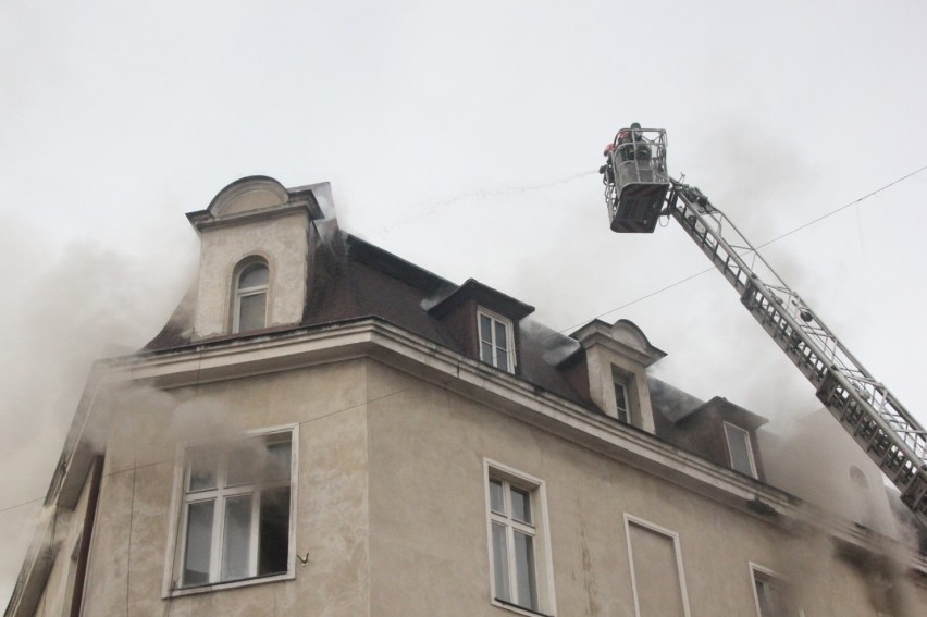 Pożar na Matejki w Gliwicach