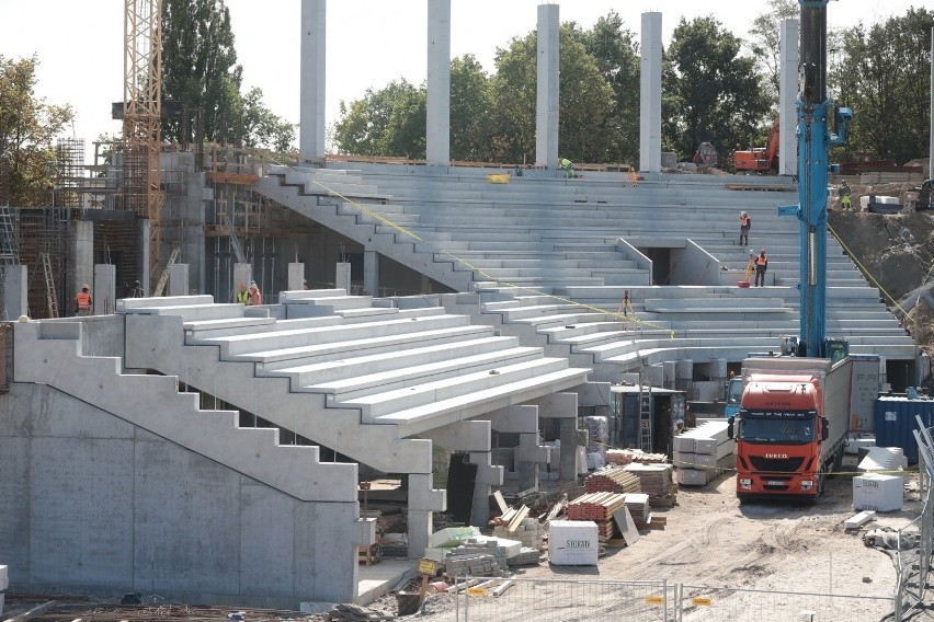 Stadion Pogoni przed meczem ze Śląskiem Wrocław.