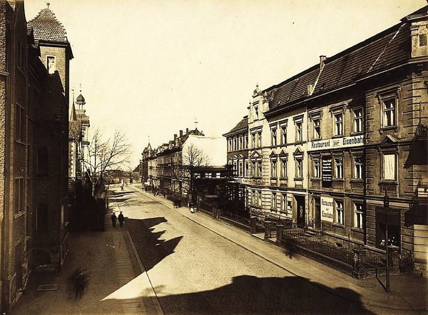Obecna ulica Kolejowa. Ten rejon miasta nie zmienił się...