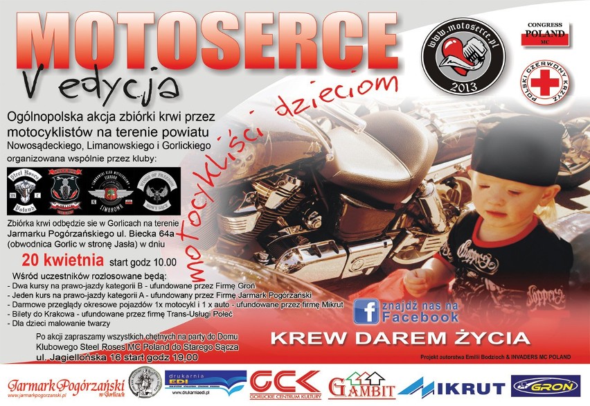 Ogólnopolska akcja zbiórki krwi MOTOSERCE 2013 [ZDJĘCIA]