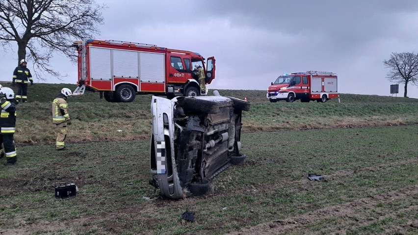 Wypadek w Czeczewie w powiecie grudziądzkim. Dachował...