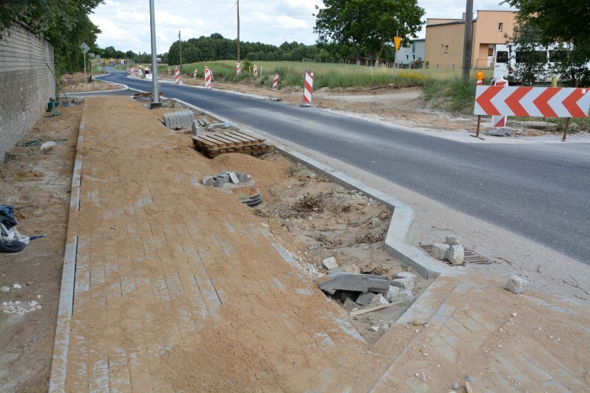 Tak obecnie wygląda postęp prac na DK 25 w Niechorzu w...