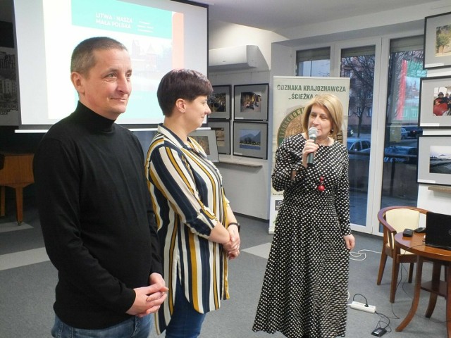 Na litewskim spotkaniu, od lewej: Daniel i Justyna Kasperkiewiczowie, Jolanta Sopińska