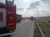 Groźny wypadek na autostradzie A1 pod Częstochową, w rejonie Starczy. Lądował śmigłowiec LPR