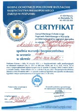 Certyfikat bezpieczeństwa dla plaży w Kozielsku 