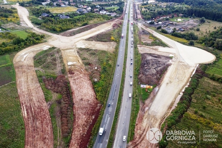 Tak prawie 7-kilometrowy odcinek DK1 w Dąbrowie Górniczej -...