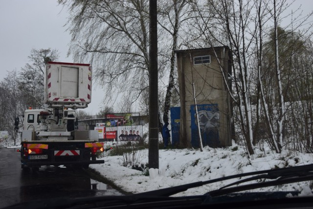 Śnieżyca w powiecie tarnogórskim