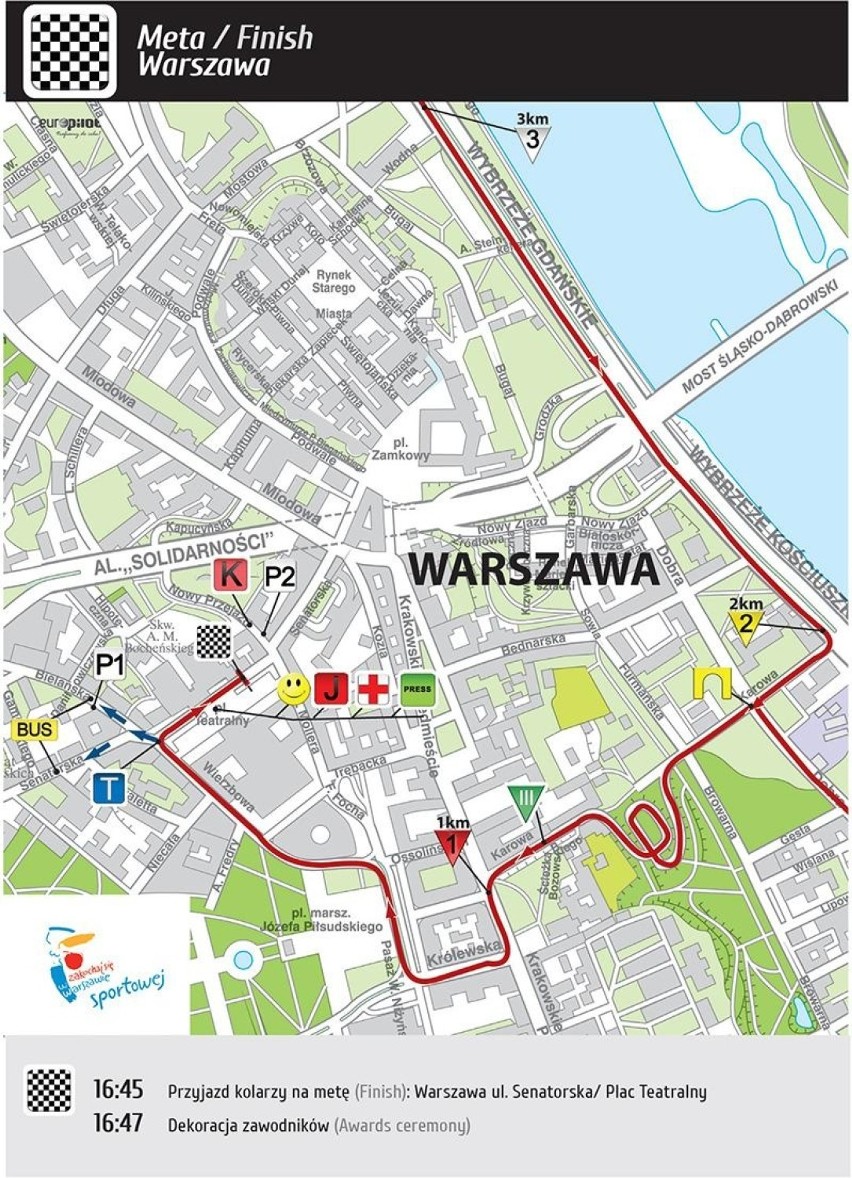 Tour de Pologne. Utrudnienia na warszawskich ulicach