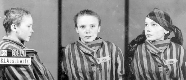 Ta dziewczynka urodziła się 15 sierpnia 1928 r. Nazywała się Czesława Kwoka. Pochodziła z Wólki Złojeckiej. Po wysiedleniu tej wsi, 12 grudnia 1942 r. trafiła do Auschwitz. Tam obozową fotografię wykonał jej Wilhem Brasse, polski wiezień polityczny ze Śląska. Ten człowiek wykonał tysiące tego typu zdjęć. Jednak tę dziewczynkę z Zamojszczyzny zapamiętał. Tak ją po wojnie wspominał: "Była taka młodziutka i taka wystraszona. Dziewczynka nie rozumiała dlaczego się tu znalazła i nie mogła zrozumieć co do niej mówią". Wtedy inna więźniarka, która była kapo ją pobiła. "Wzięła kij i uderzyła ją w twarz" - wspominał fotograf. Na trzech, obozowych zdjęciach widać przerażoną nastolatkę z rozbitą, krwawiącą wargą. Czesława Kwoka zginęła w obozie 12 marca 1943 r.