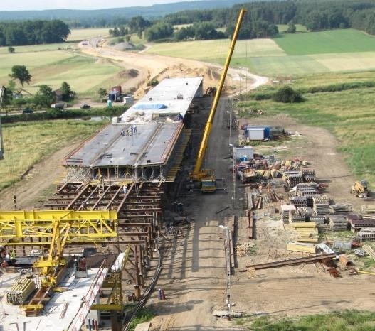Zdjęcia z budowy mostu Radoszyce - Ciechanów