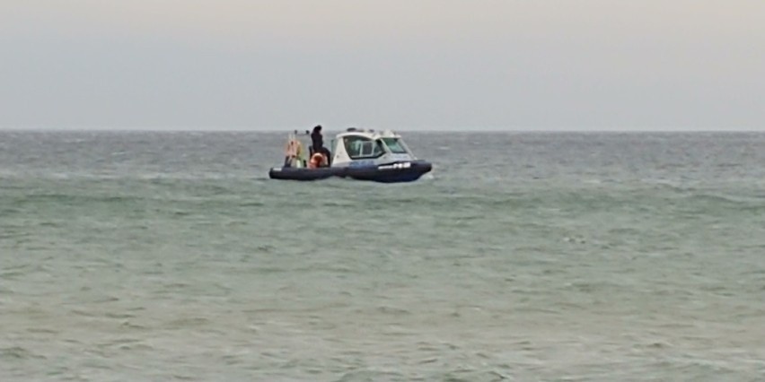 Poszukiwania na plaży przy Zatoce Gdańskiej