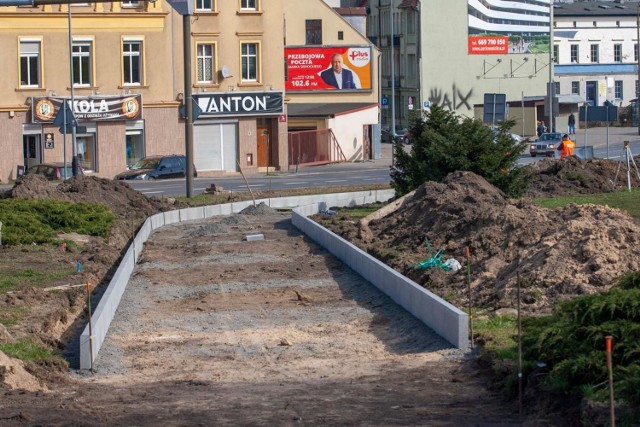 Trwa przebudowa ulicy Kruszwickiej i placu Poznańskiego w Bydgoszczy
