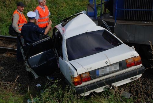 28 lipca - wypadek na przejeździe kolejowym we...