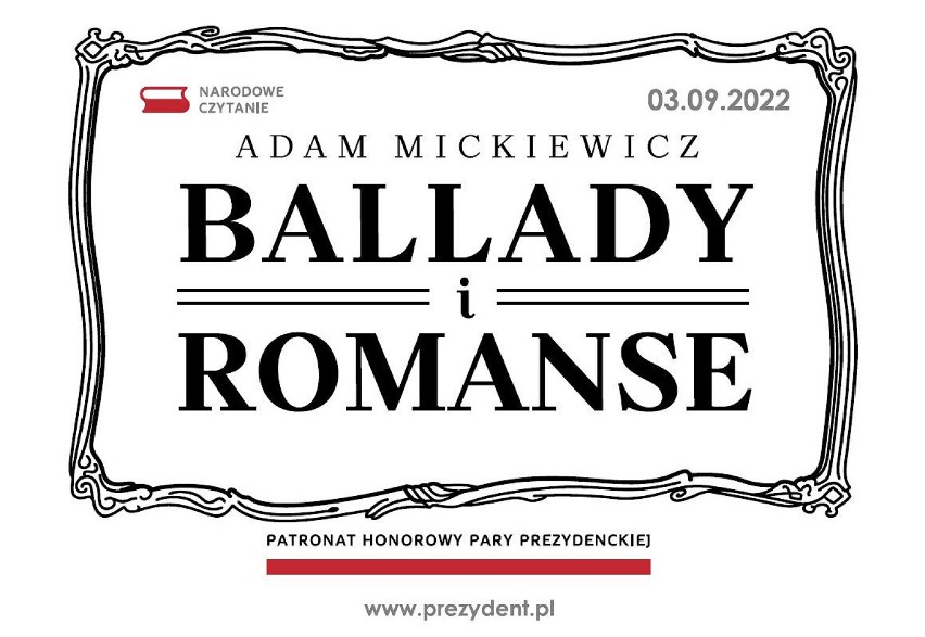 Malbork. Posłuchaj "Ballad i romansów" Mickiewicza w miejskiej rozgłośni. Narodowe Czytanie 2022 już 3 września