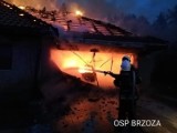 Pożar pod Bydgoszczą. W garażu spłonęło auto! [zdjęcia]
