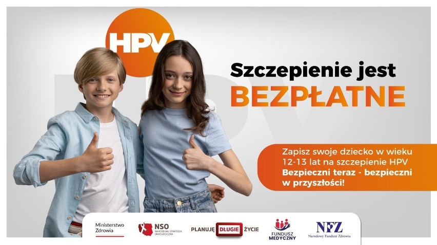 Szczepienia dla dzieci przeciw wiuosowi HPV  w wieku 12 - 13...