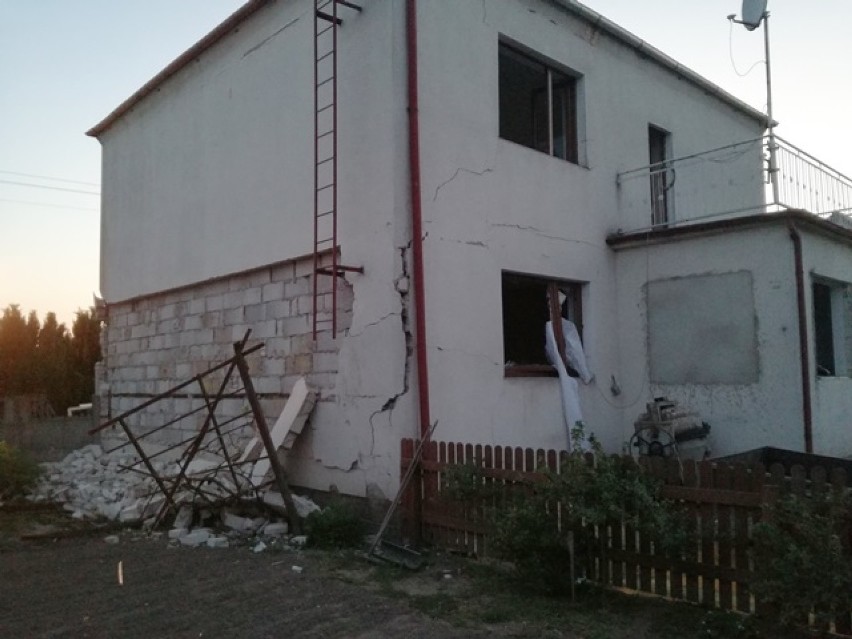 Wybuch gazu w budynku jednorodzinnym w miejscowości Lipka