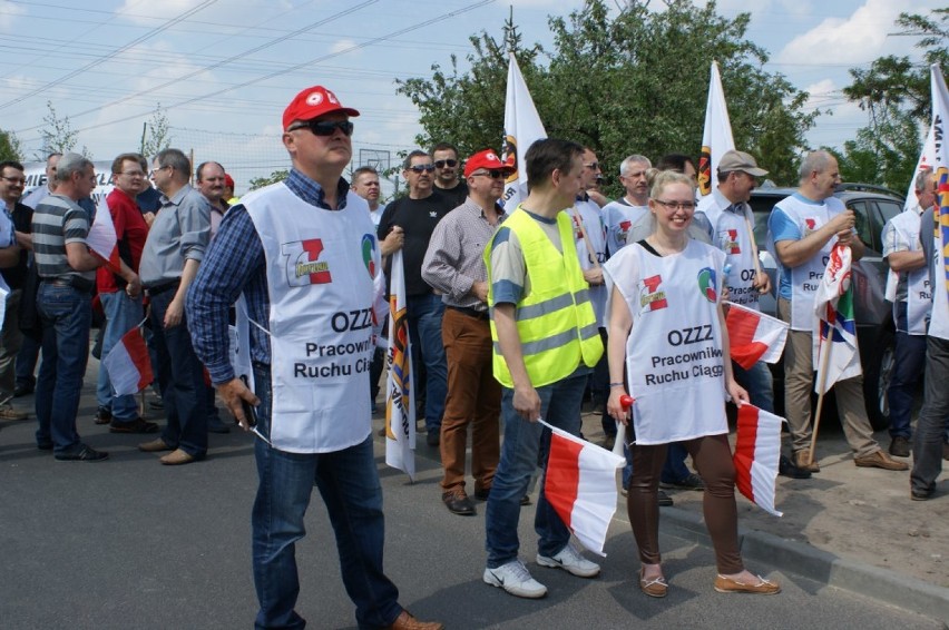 Protest pracowników ZE PAK