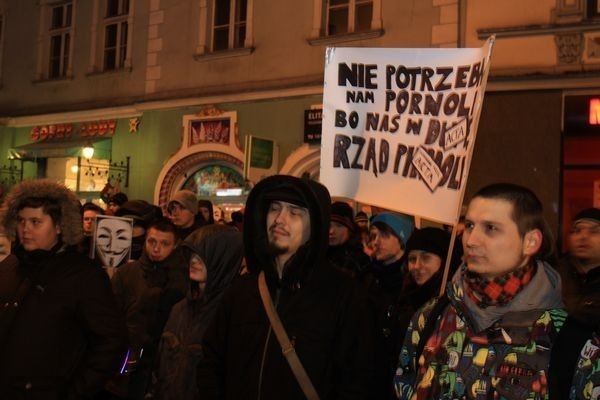 Sosnowiec: Zagłębie także przeciw ACTA. Protest na Patelni [WIDEO + ZDJĘCIA]