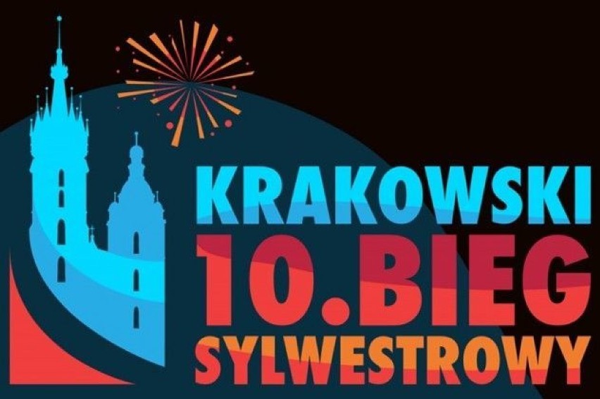Logo 10 Krakowskiego Biegu Sylwestrowego.