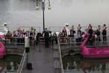 Muzyka na wodzie w Krotoszynie. Wystąpiła Krotoszyńska Orkiestra Dęta