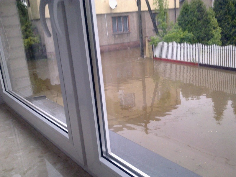 Powódź Koziegłowy 2013, ulica Cicha