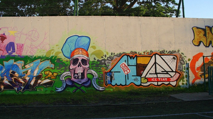 Zielonogórskie graffiti - MOSiR przy ulicy Sulechowskiej