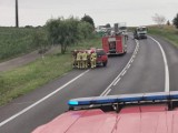 Groźne zdarzenie na drodze krajowej nr 15 między Gnieznem a Jankowem Dolnym