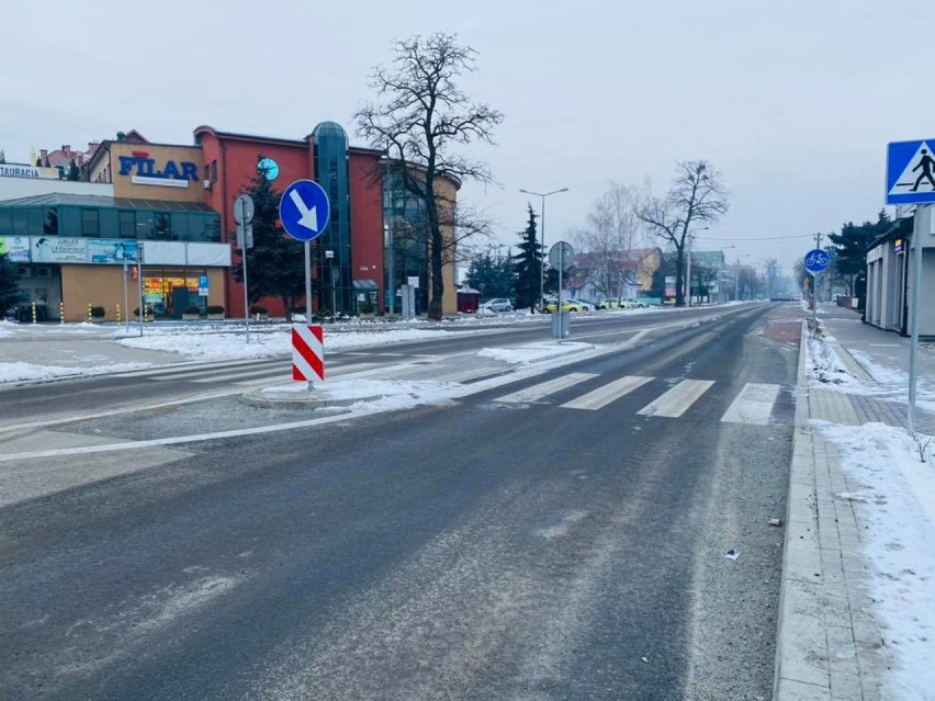 Remont głównej ulicy Wadowic powoduje utrudnienia w ruchu