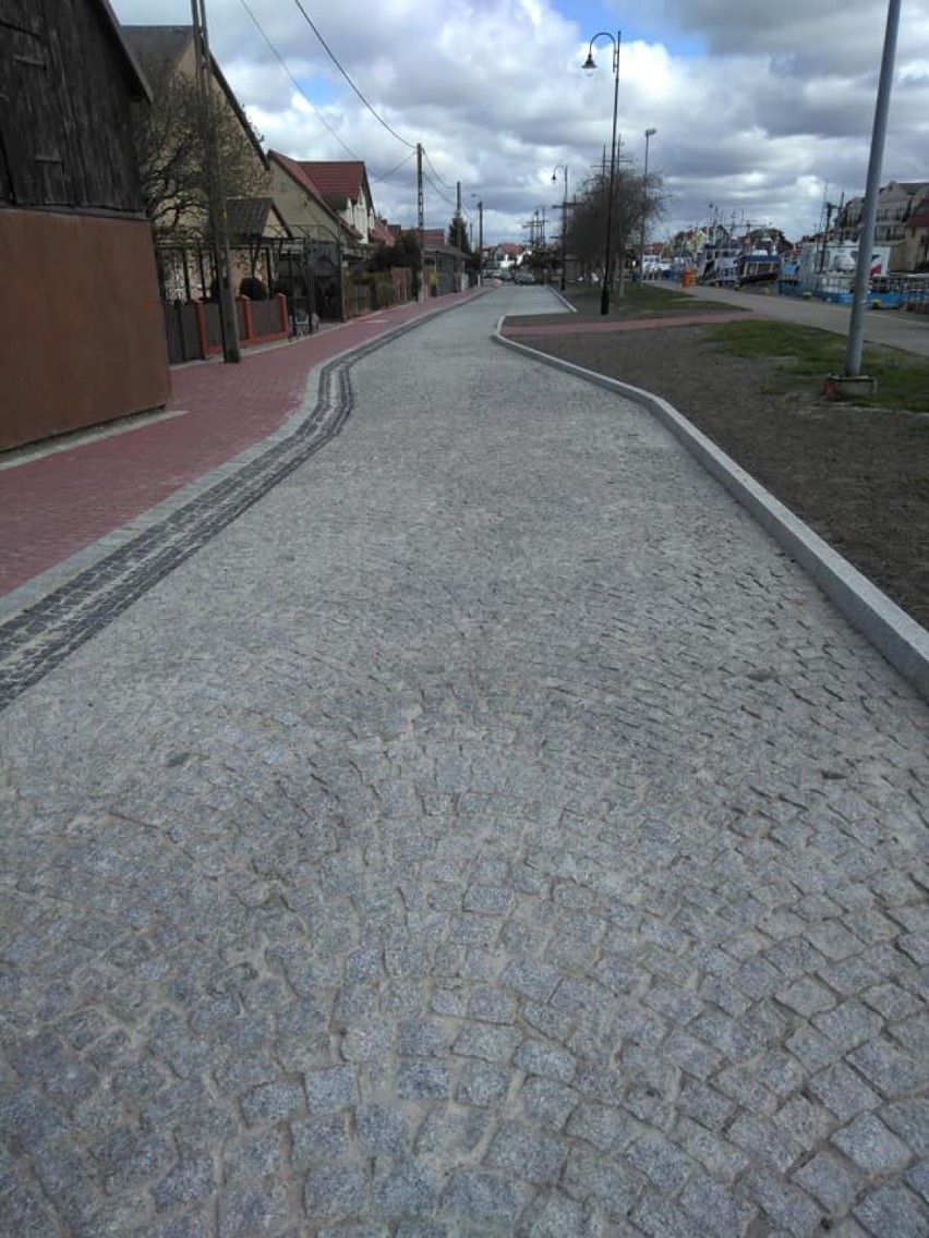 Przebudowa ulicy Abrahama w Łebie jest już na ukończeniu [ZDJĘCIA]