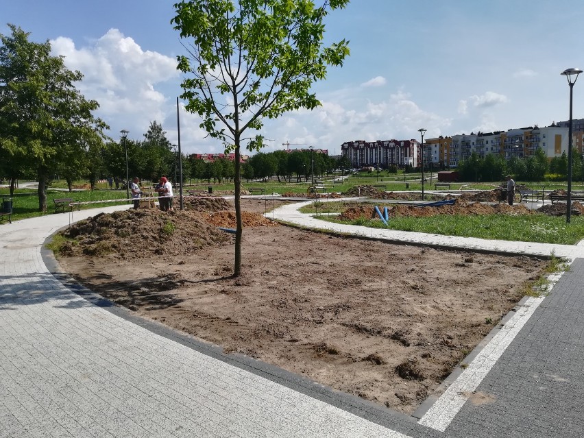 Trwa przebudowa parku Jana Pawła II