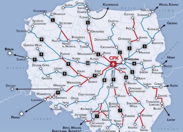 Łomża na kolejowej mapie Centralnego Portu Komunikacyjnego | Łomża Nasze  Miasto