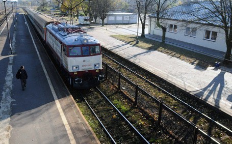 Pociągi stojące na stacji Łódź Widzew