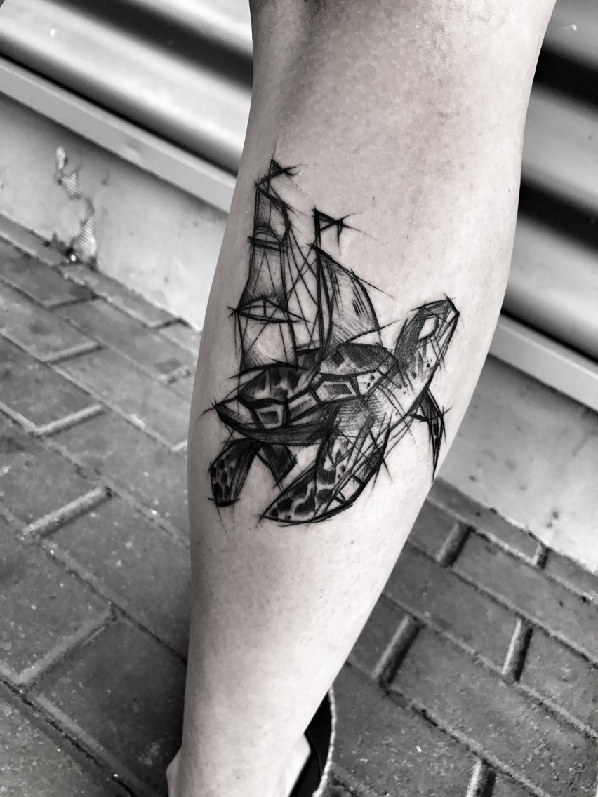 Inez Janiak robiła "Dziarki w ciemno" podczas  Gdańsk Tattoo...