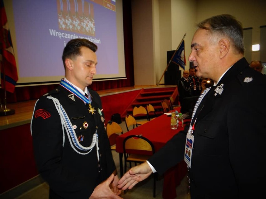Strażak z Krasiczyna otrzymał najwyższe odznaczenie nadawane strażakom OSP [ZDJĘCIA]