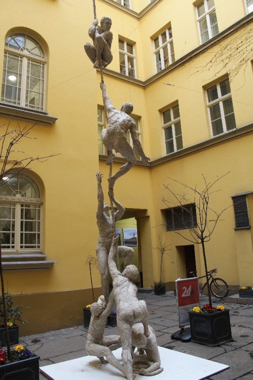 Nowe rzeźby na placu Solnym