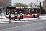 Pożar autobusu MZK na Kozielskiej w Kędzierzynie-Koźlu. Pasażerowie się ewakuowali 