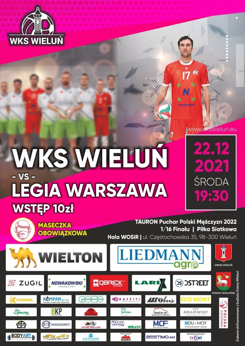 Siatkarski hit w Wieluniu. WKS zmierzy się z Legią Warszawa