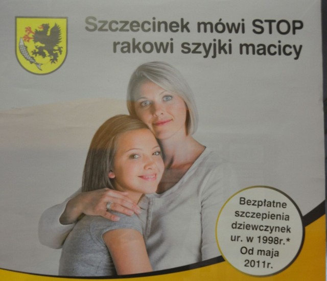 Takim plakatem jeszcze kilka lat temu zachęcano do szczepień przeciwko HPV w Szczecinku