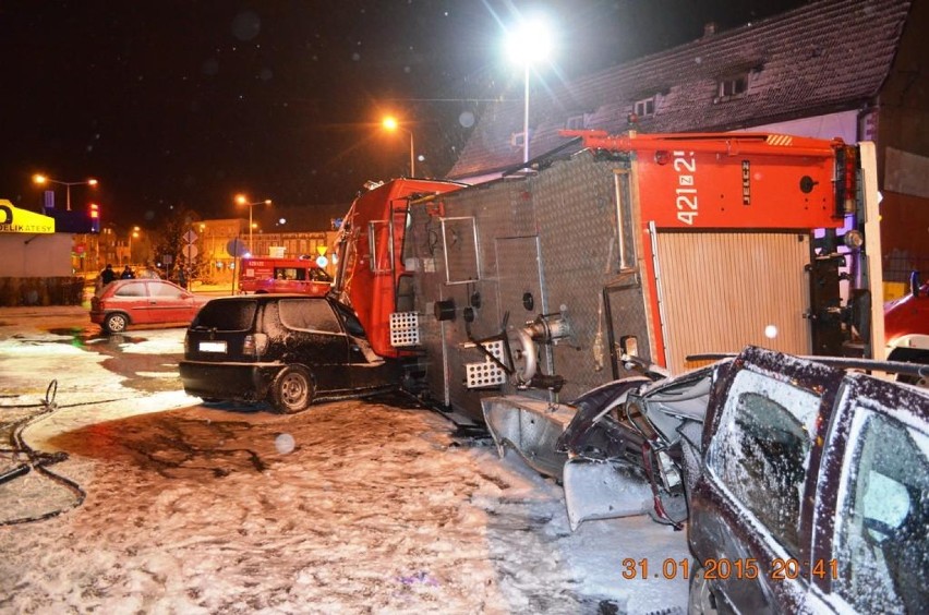 Powiat drawski: Wypadek pojazdu pożarniczego!