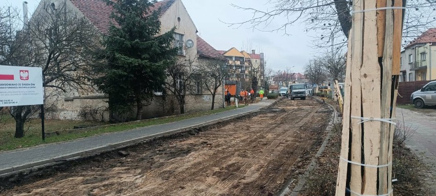 Remont ulicy Dożynkowej w Lesznie potrwać ma do stycznia...