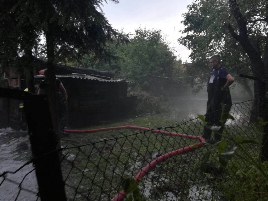 Strażacy z powiatu wągrowieckiego usuwali skutki nawałnicy, która przeszła przez Wielkopolskę 