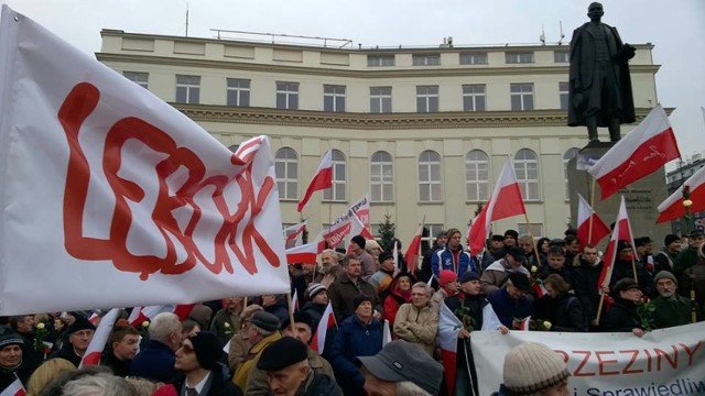 Lębork na marszu w Warszawie