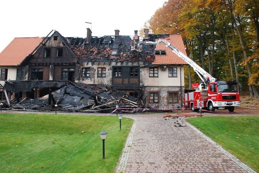 Pożar hotelu Aubrecht w Koprzywnicy