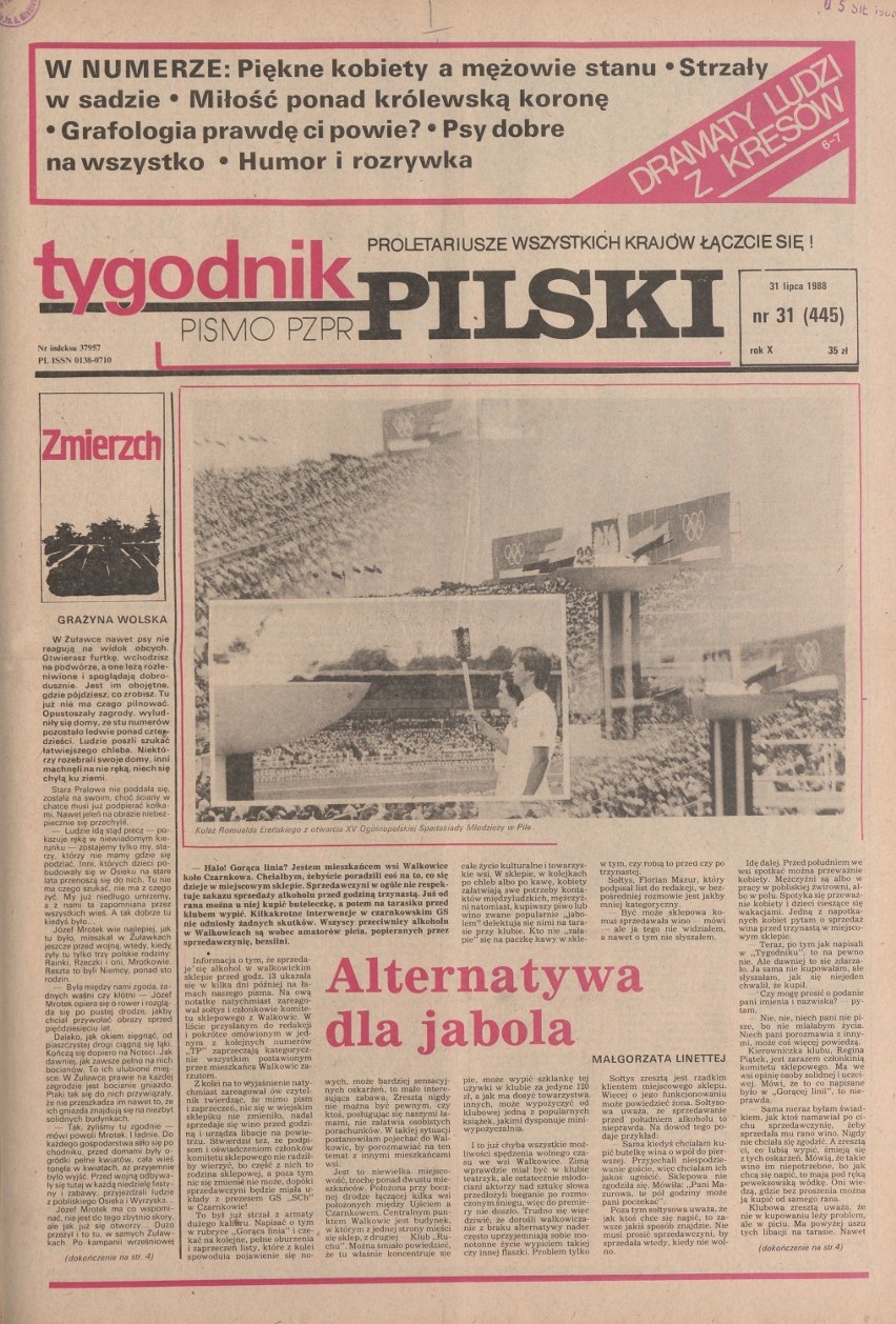 Szpital wreszcie otwarty! Pierwsi pacjenci trafili tam we wrześniu - Tygodnik Pilski, 1988 r.