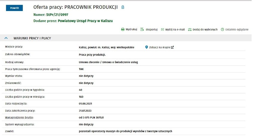 Najnowsze oferty pracy w Kaliszu i powiecie. Sprawdź kto może liczyć na zatrudnienie