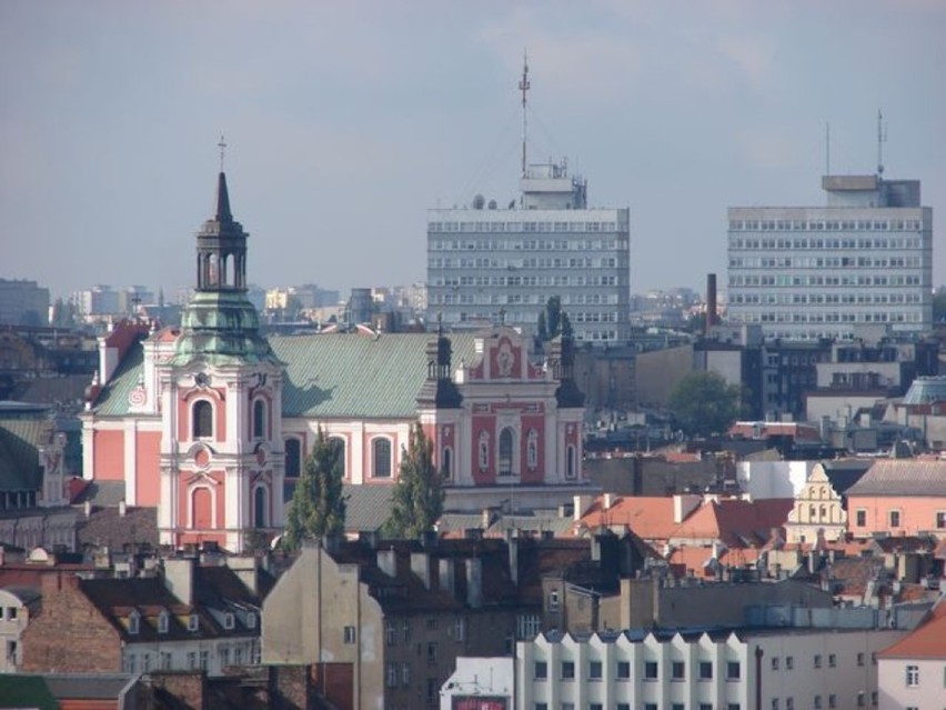 Panorama Poznania z wieży katedry