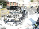 Pożar samochodu osobowego w Ostródzie [ZDJĘCIA]